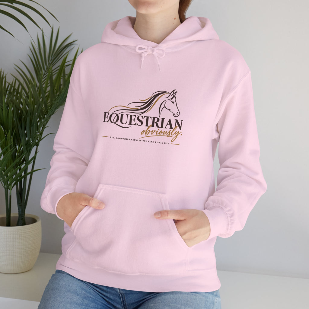 Equestrian Riding Hoodie — Horse Riding Logo Pullover