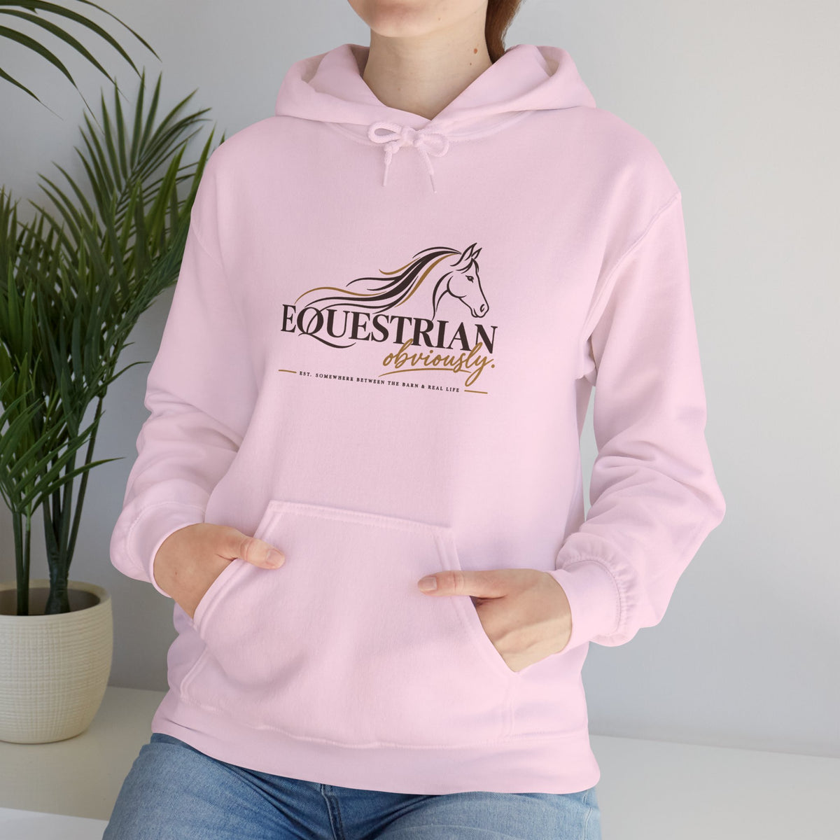 Equestrian Riding Hoodie — Horse Riding Logo Pullover