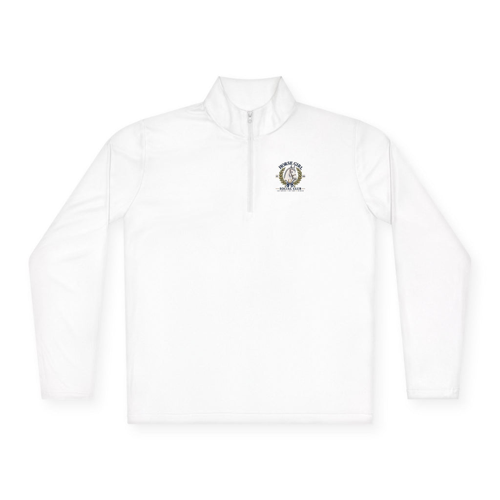 Horse Girl Social Club quarter-zip pullover