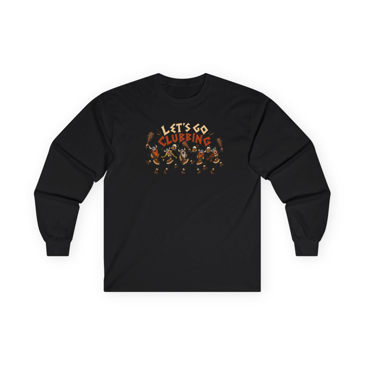 Let's Go Clubbing long sleeve tee graphic