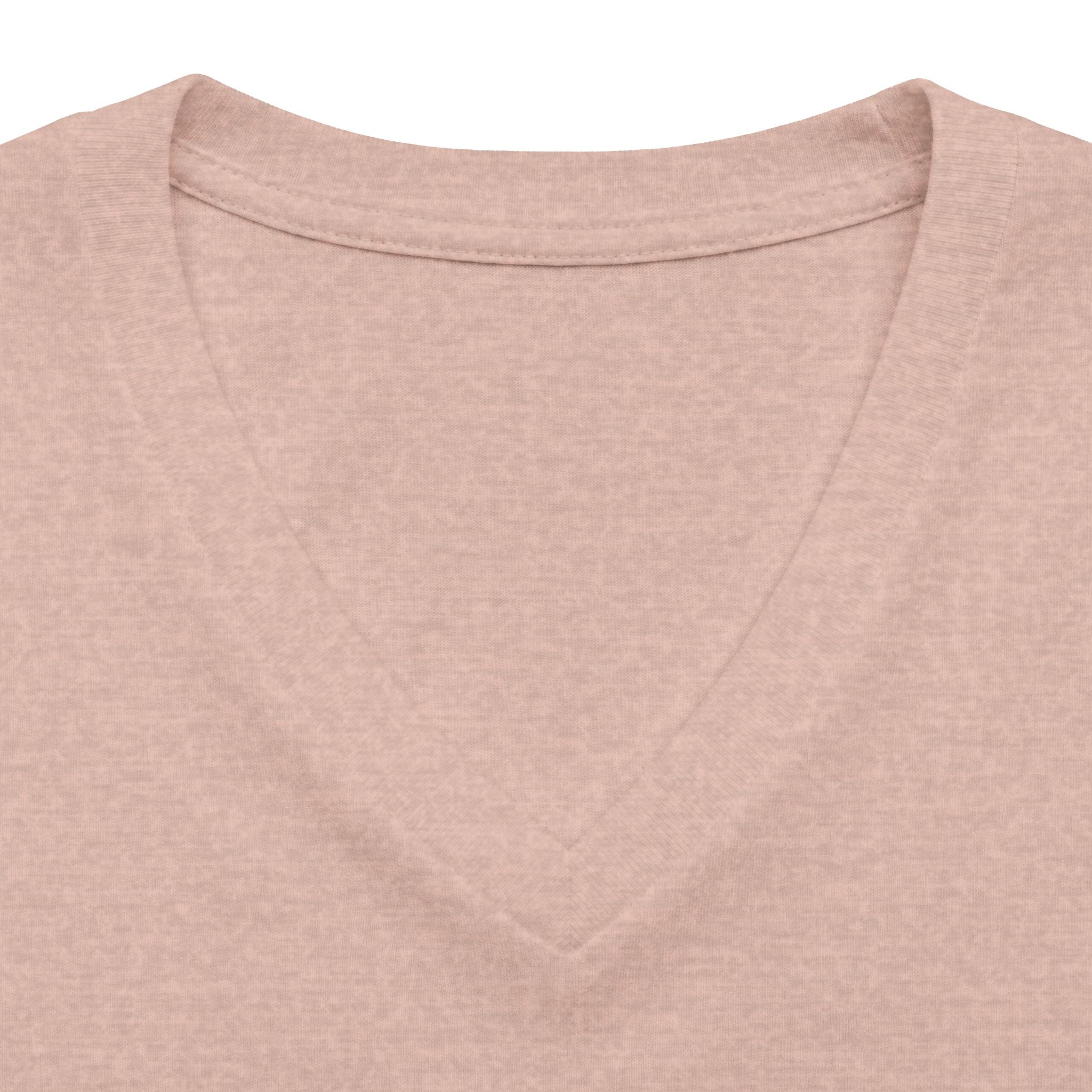 Horse Studies women's heather V-neck tee with horse head graphic