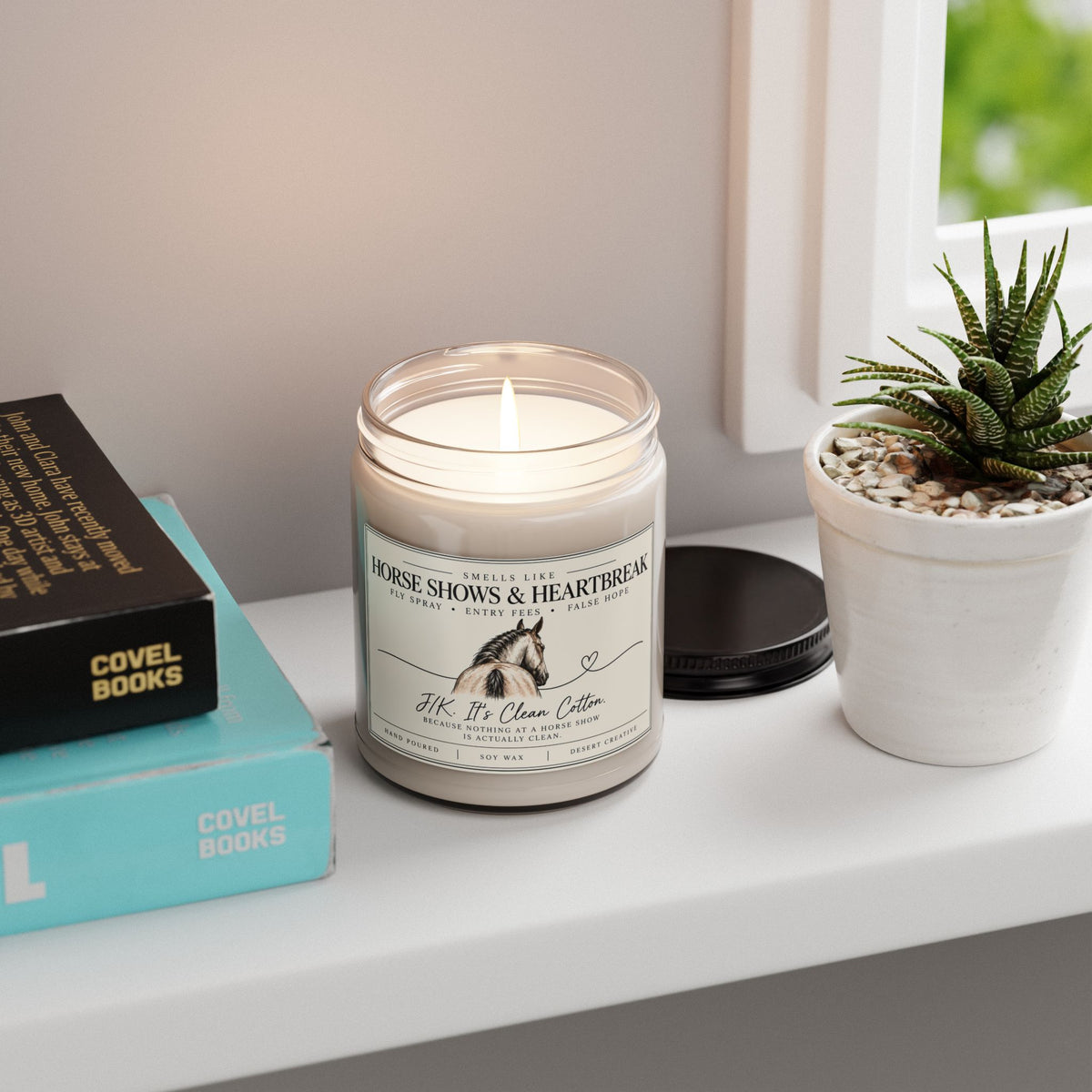 Horse Shows & Heartbreak Equestrian Candle – Funny Horse Lover Gift