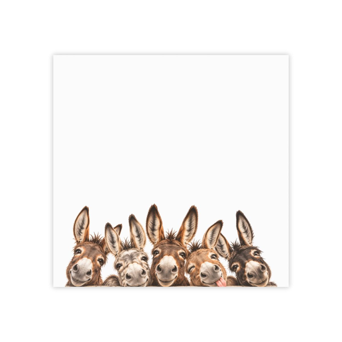 Donkey Friends Post-it Note Pads – Cute Animal Sticky Notes for Desk, Gifts & Farm Lovers
