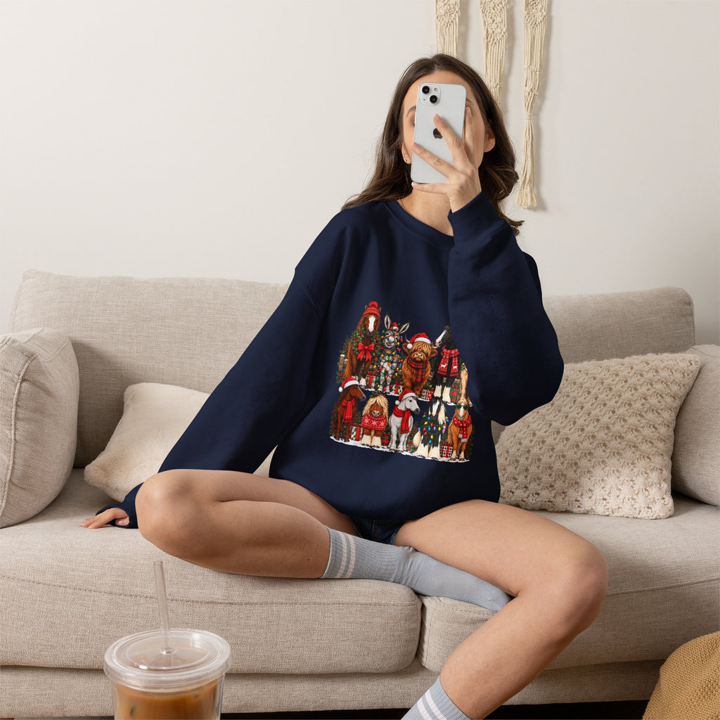 Holiday Horses Crewneck Sweatshirt