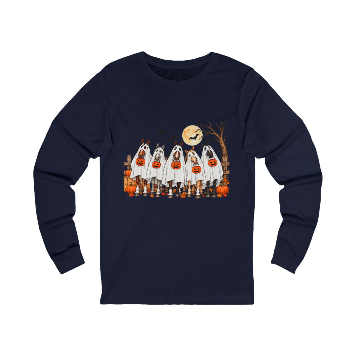 Halloween Dogs Trick-or-Treat Long Sleeve Tee