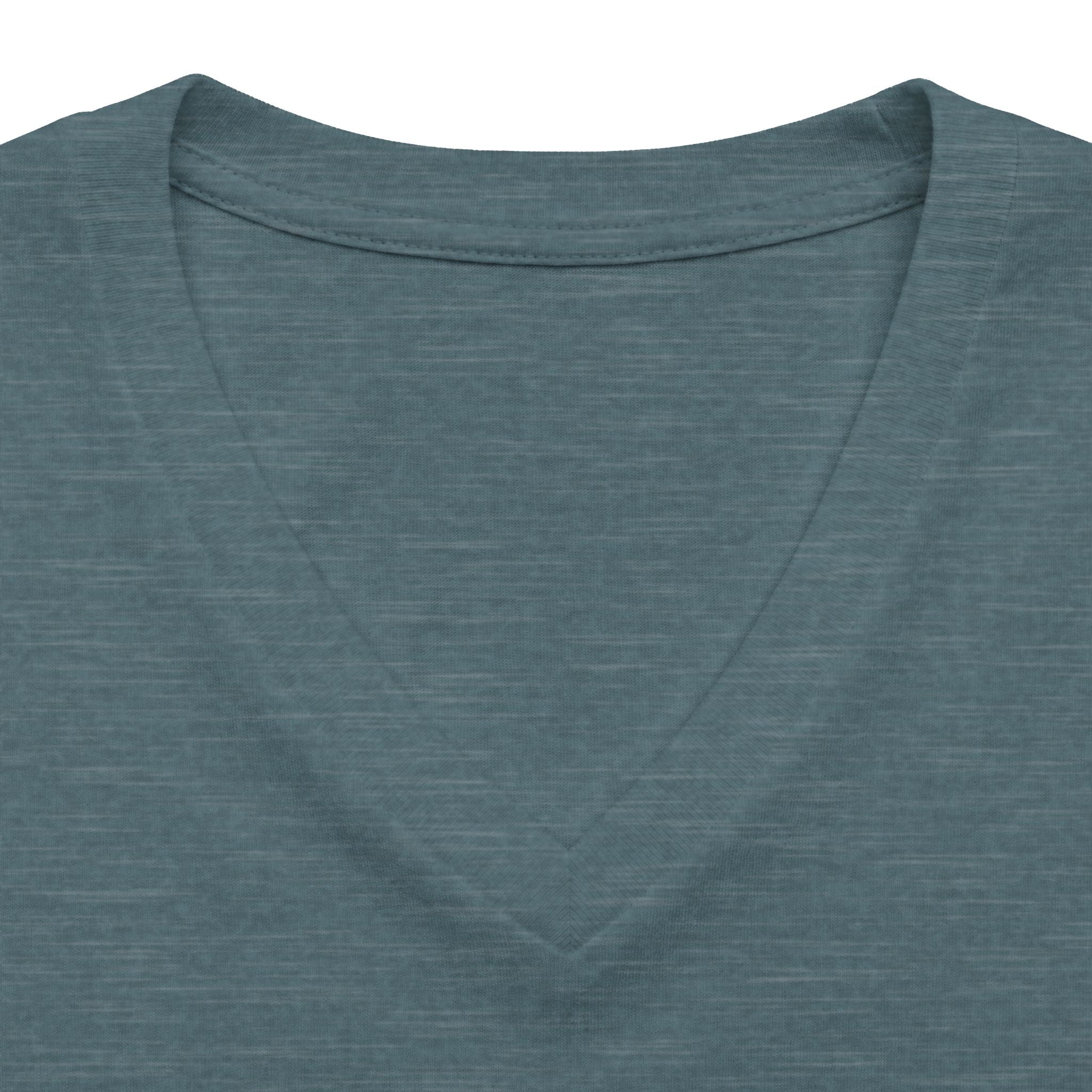 Horse Studies women's heather V-neck tee with horse head graphic