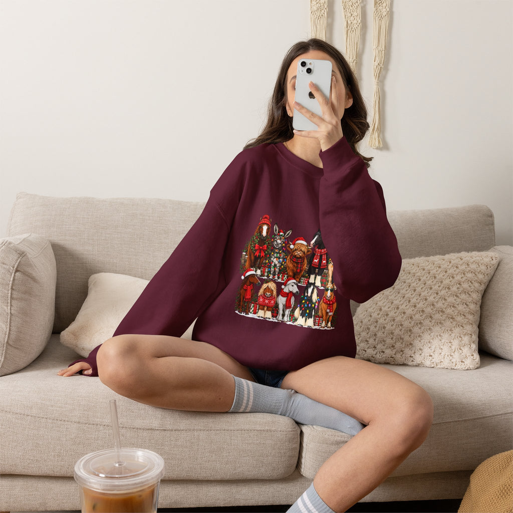 Holiday Horses Crewneck Sweatshirt