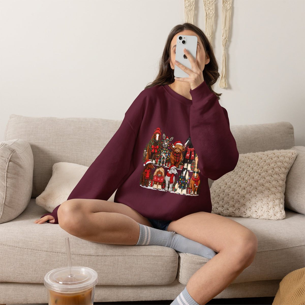 Holiday Horses Crewneck Sweatshirt