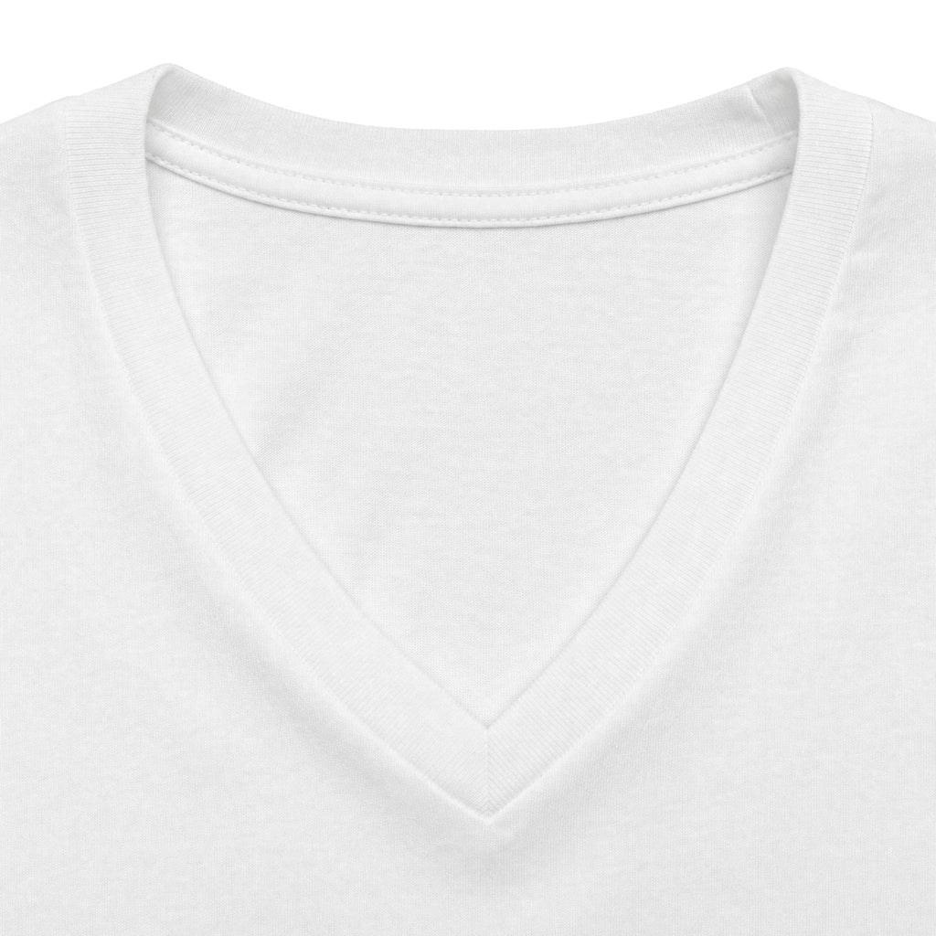Horse Studies women's heather V-neck tee with horse head graphic