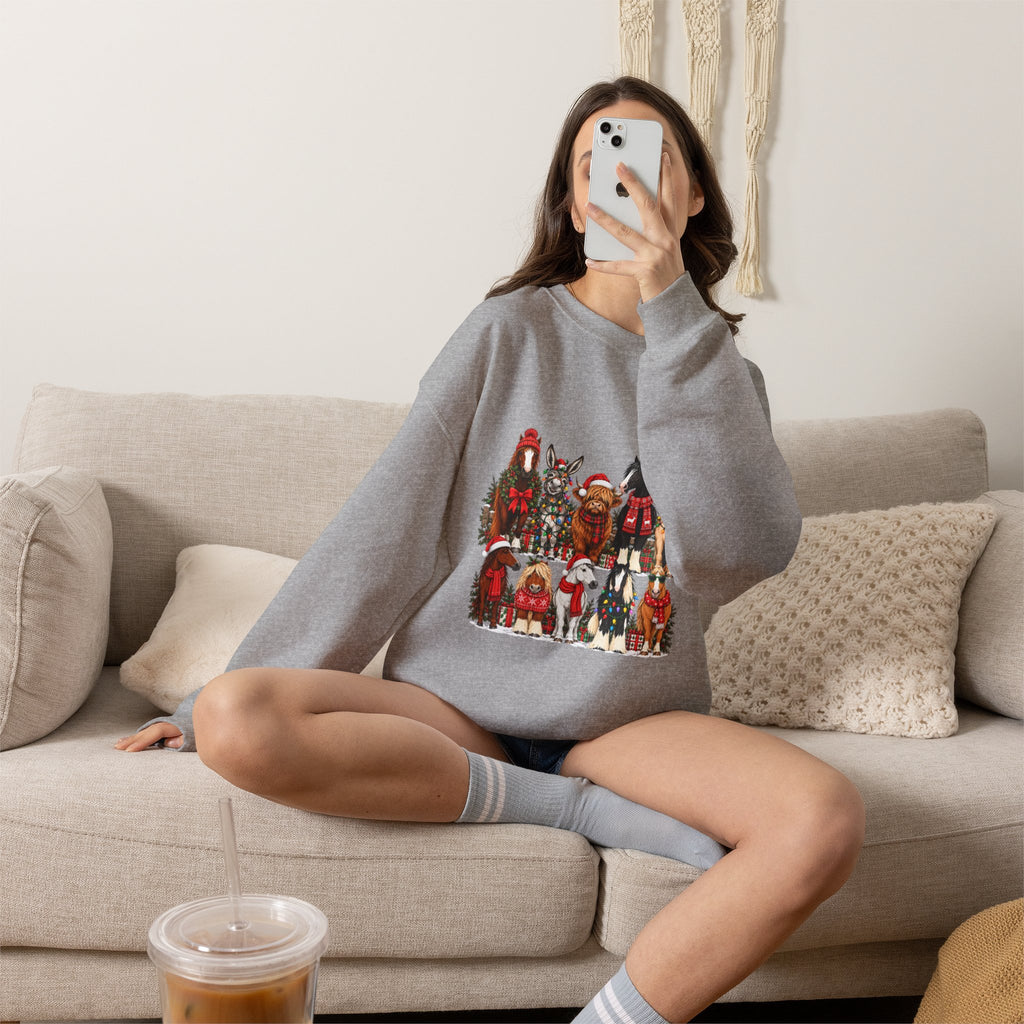 Holiday Horses Crewneck Sweatshirt