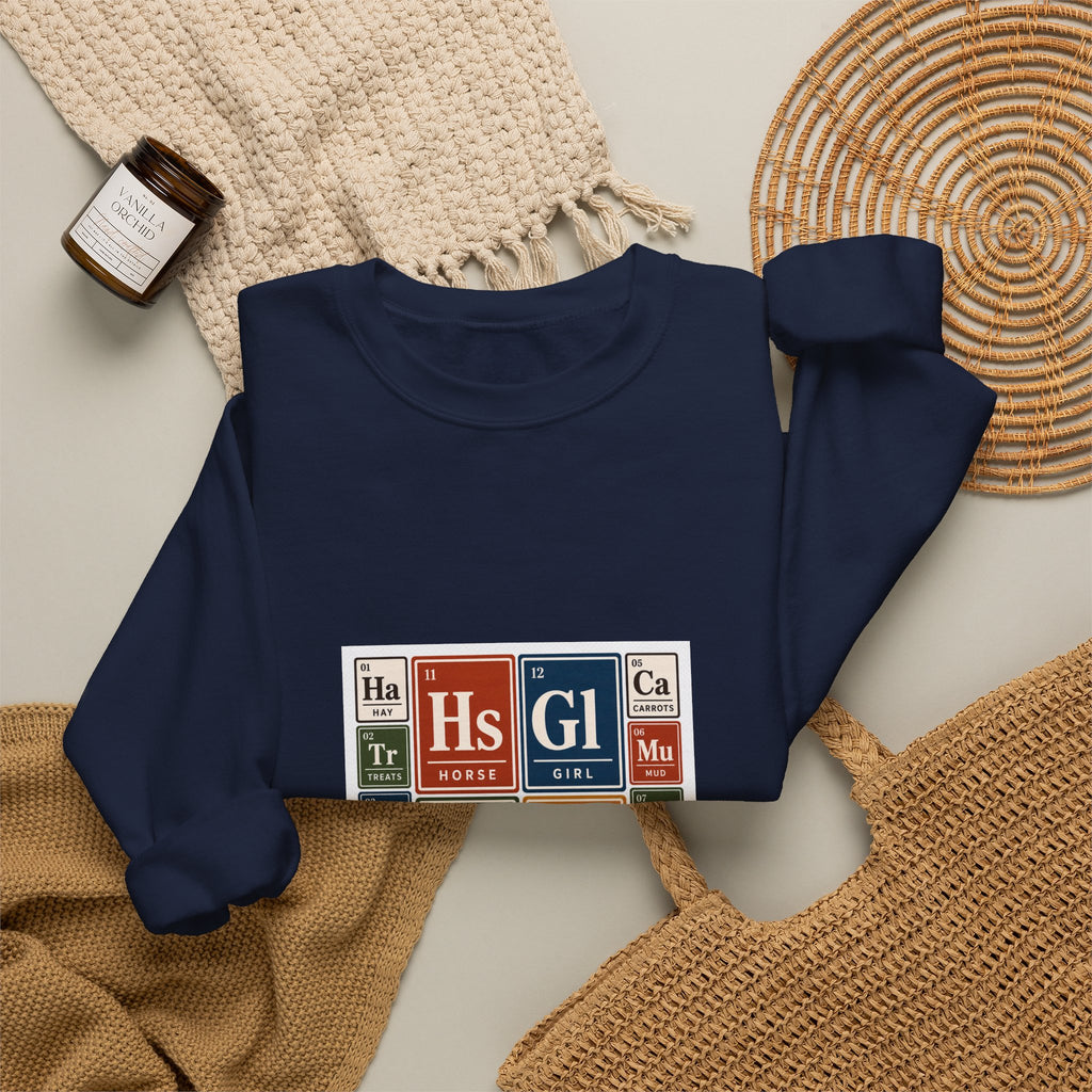 Periodic Table Equestrian Energy Crewneck Sweatshirt