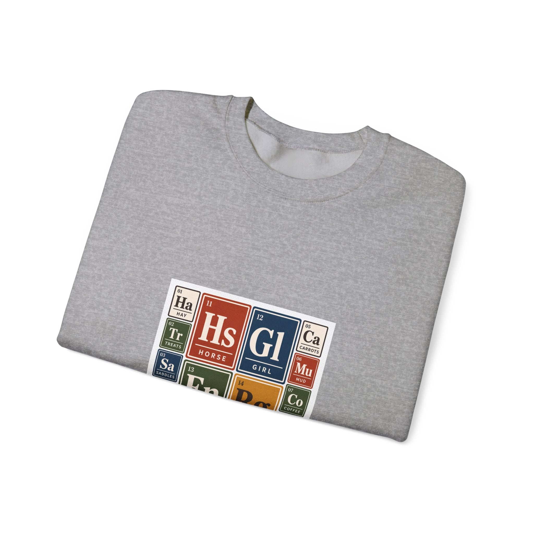 Periodic Table Equestrian Energy Crewneck Sweatshirt