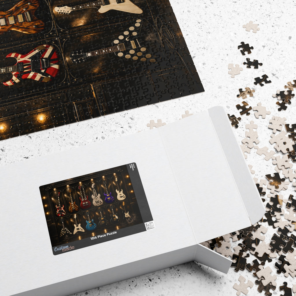 Rock guitar collection jigsaw puzzle artwork
