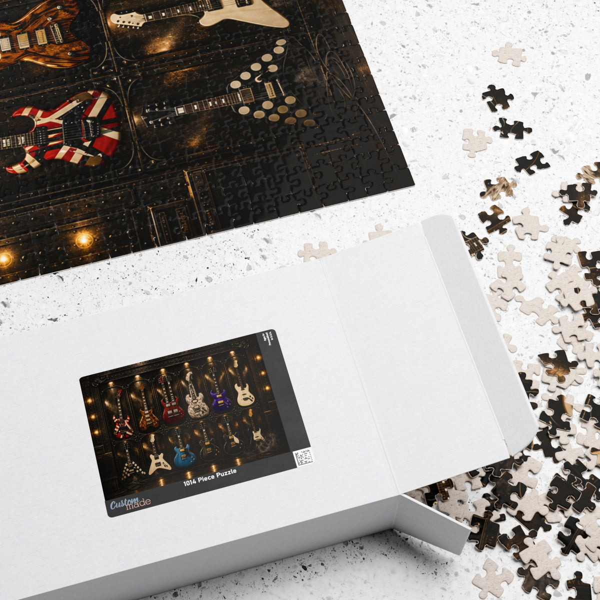 Rock guitar collection jigsaw puzzle artwork