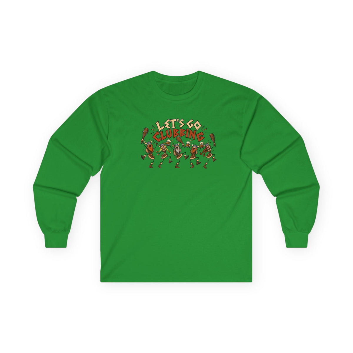 Let's Go Clubbing long sleeve tee graphic