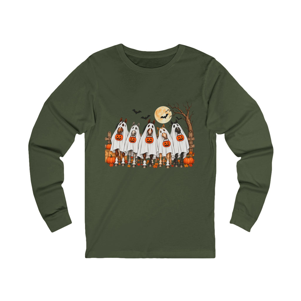 Halloween Dogs Trick-or-Treat Long Sleeve Tee