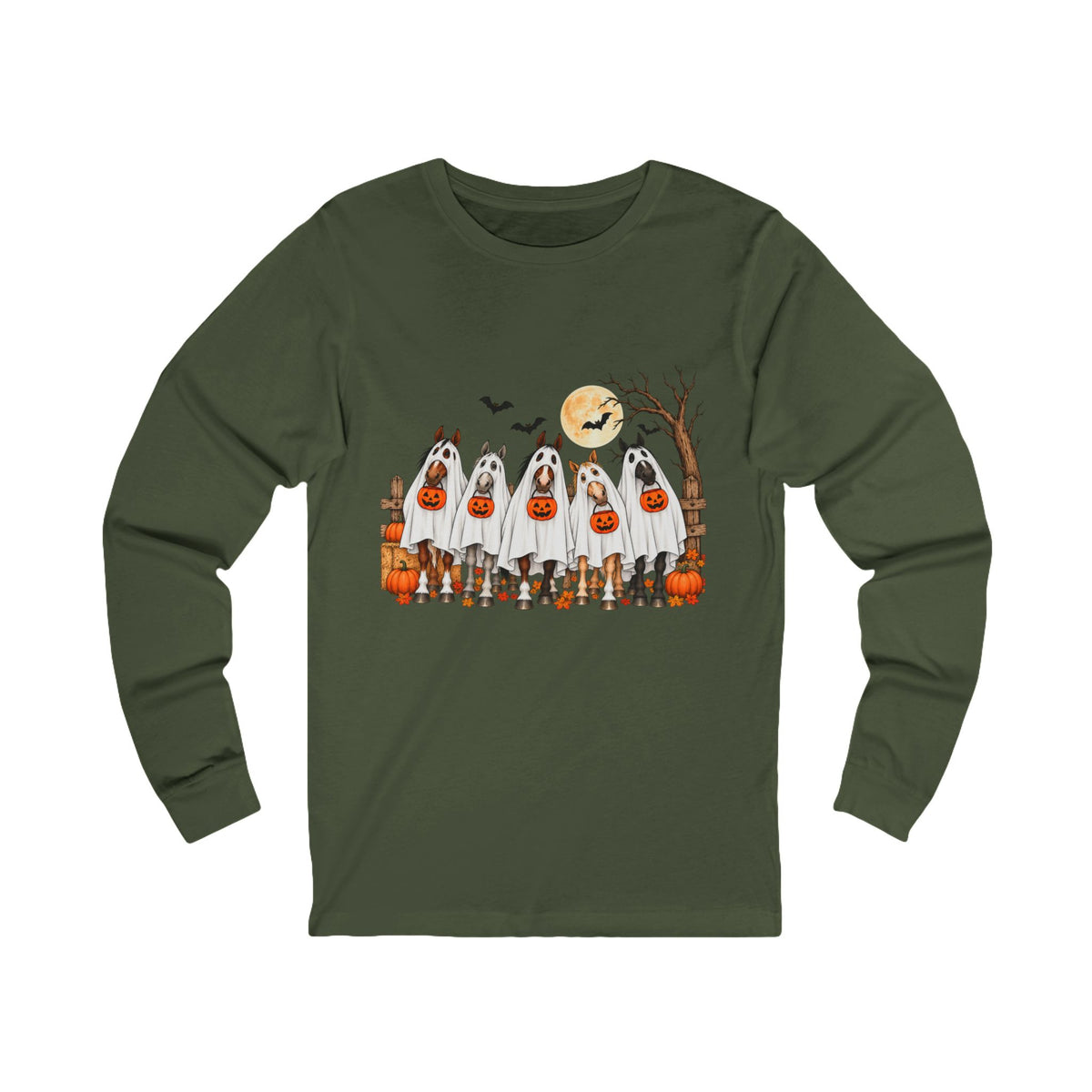 Halloween Dogs Trick-or-Treat Long Sleeve Tee