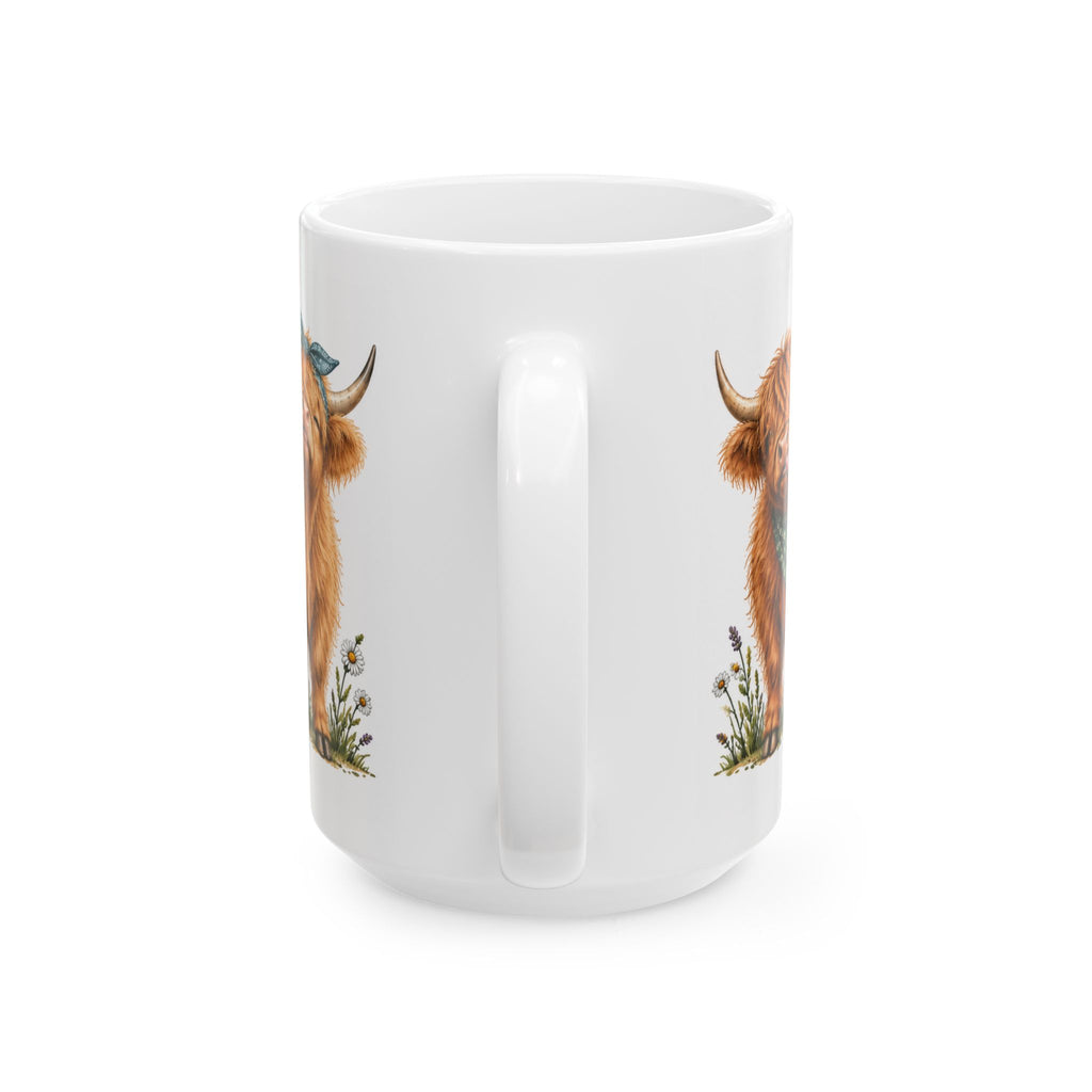 Highland Cow Ceramic Mug 15oz