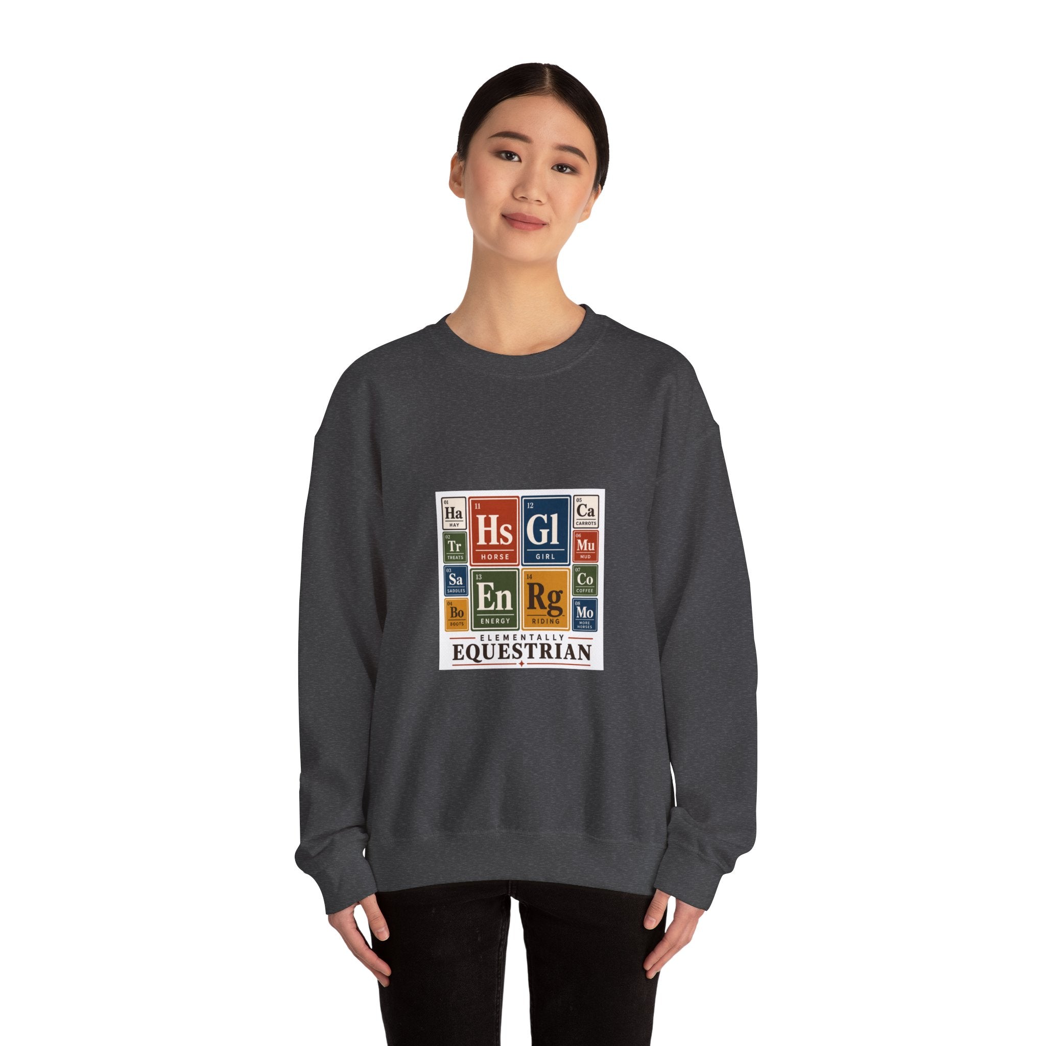 Periodic Table Equestrian Energy Crewneck Sweatshirt