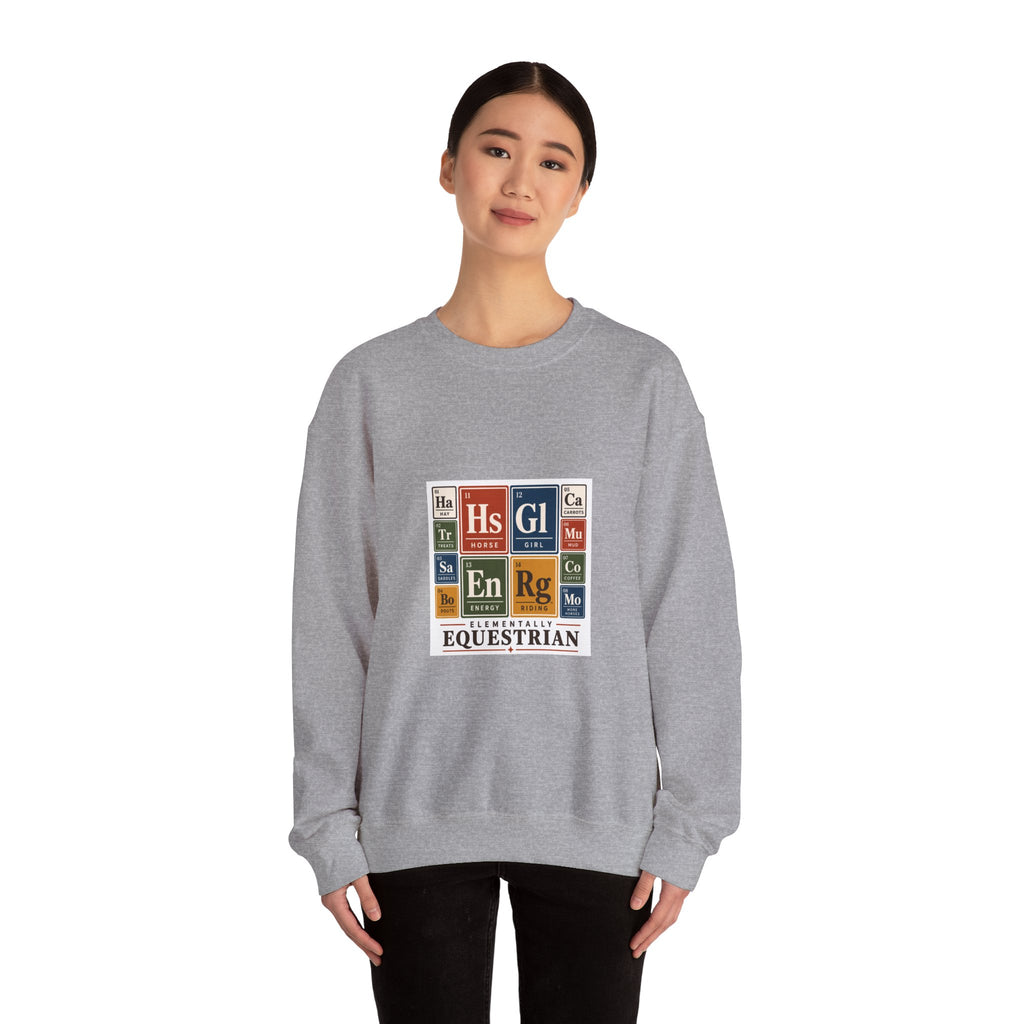 Periodic Table Equestrian Energy Crewneck Sweatshirt