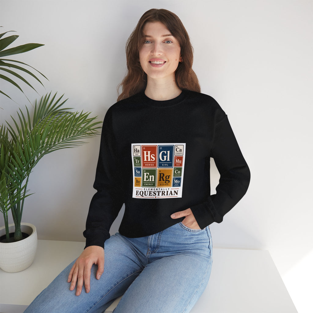 Periodic Table Equestrian Energy Crewneck Sweatshirt