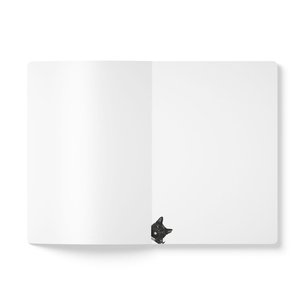 Cat Pals Softcover Journal — Cute Black & White Kittens Notebook