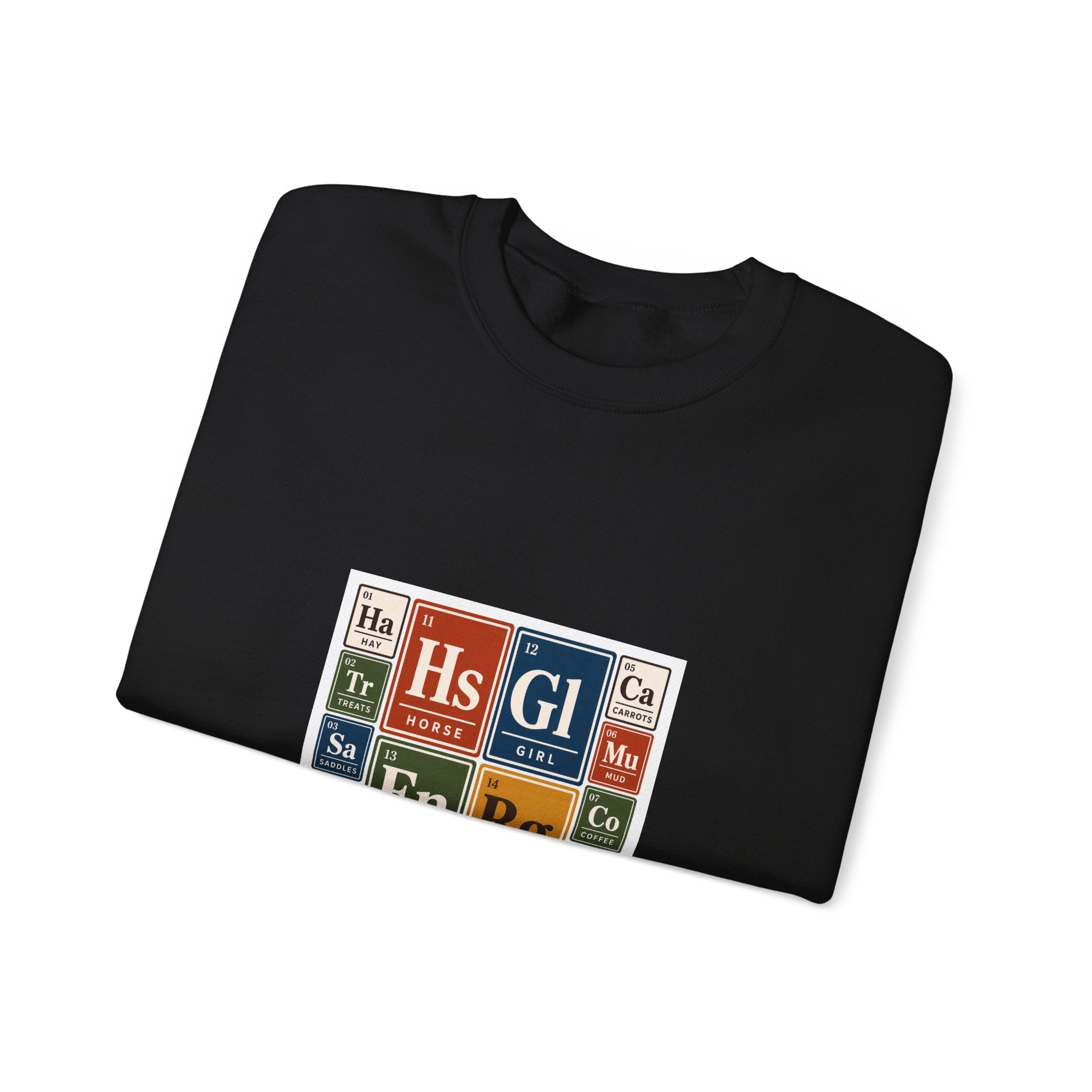 Periodic Table Equestrian Energy Crewneck Sweatshirt