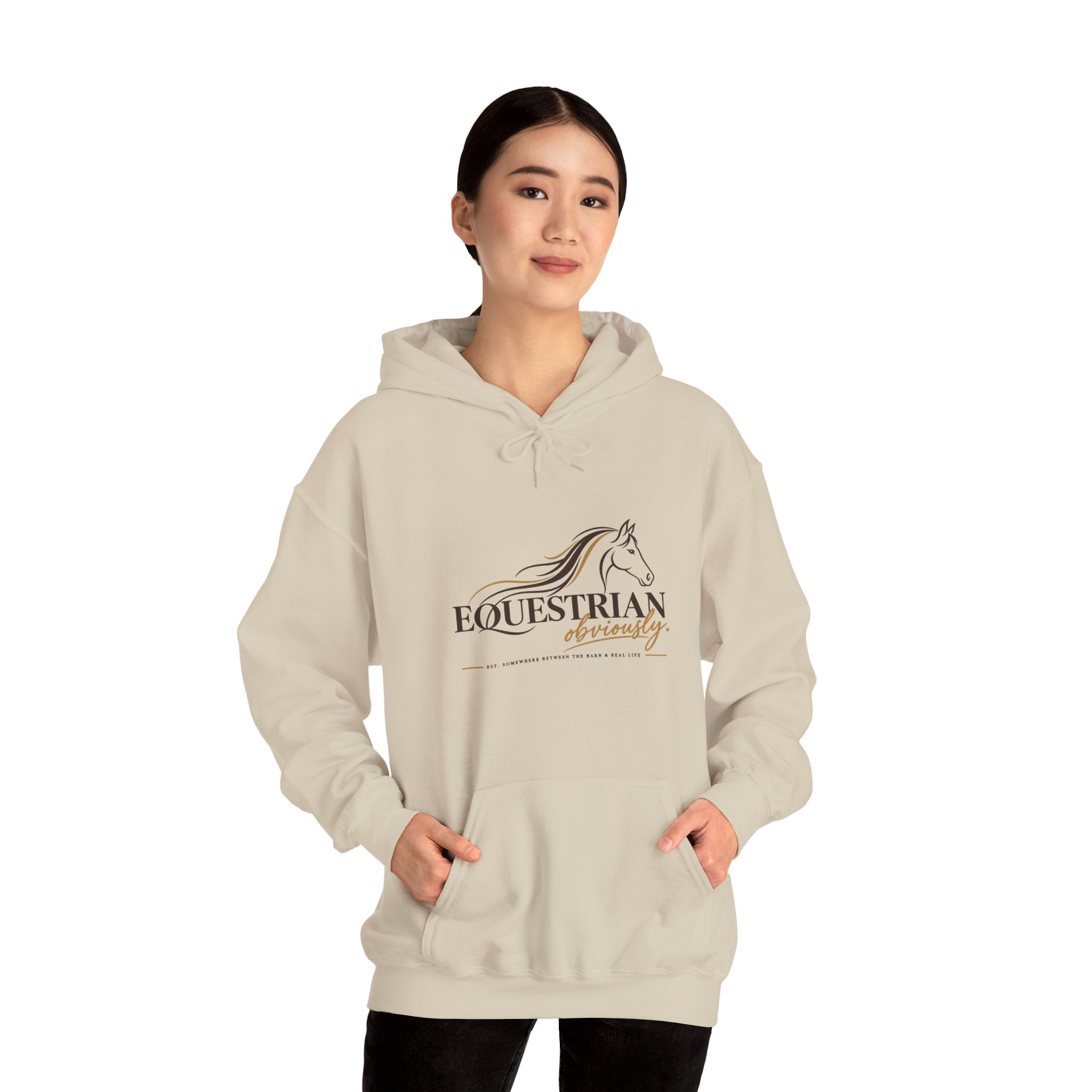 Equestrian Riding Hoodie — Horse Riding Logo Pullover