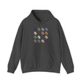 Minimal horse head pattern hoodie in pastel tones