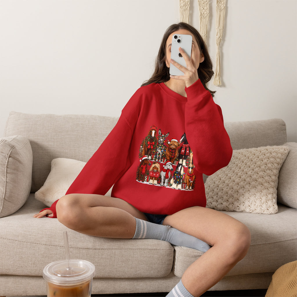 Holiday Horses Crewneck Sweatshirt
