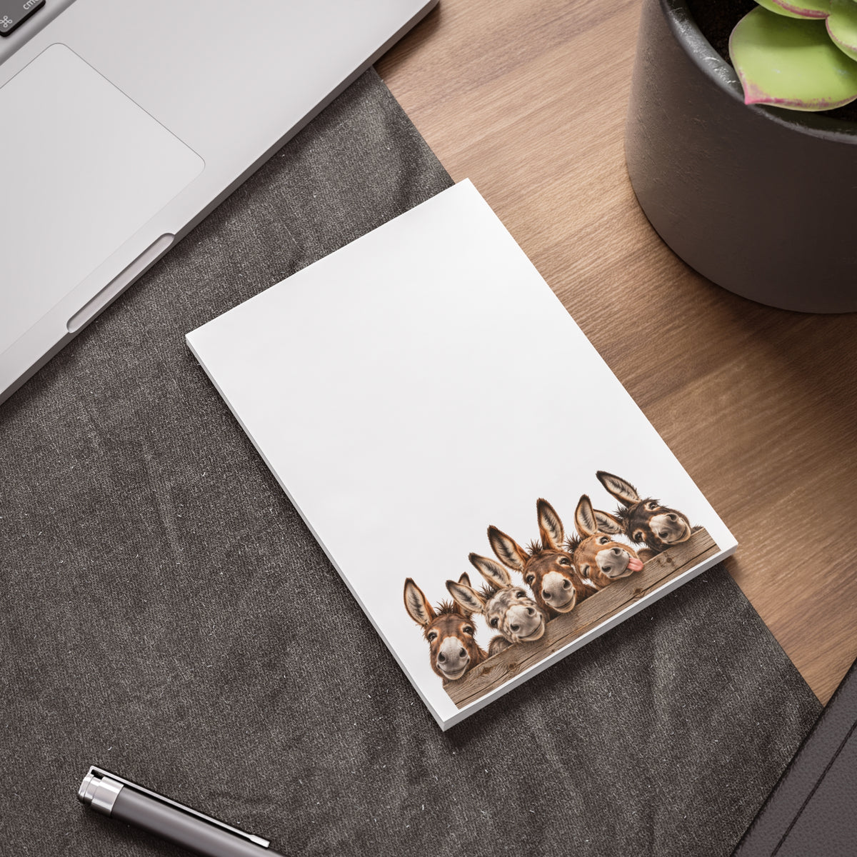 Donkey Friends Post-it Note Pads – Cute Animal Sticky Notes for Desk, Gifts & Farm Lovers