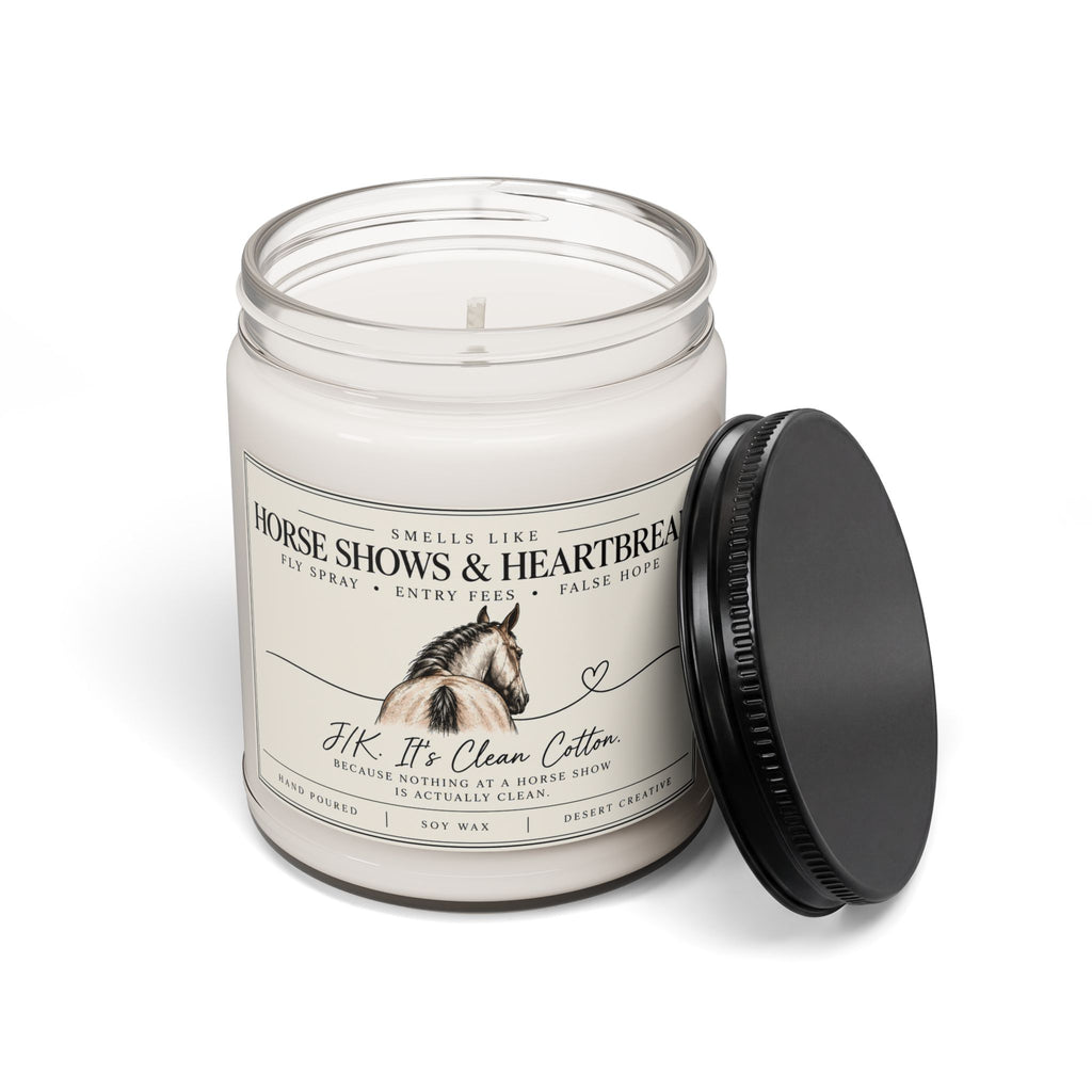 Horse Shows & Heartbreak Equestrian Candle – Funny Horse Lover Gift