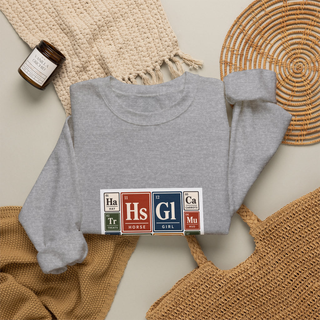 Periodic Table Equestrian Energy Crewneck Sweatshirt