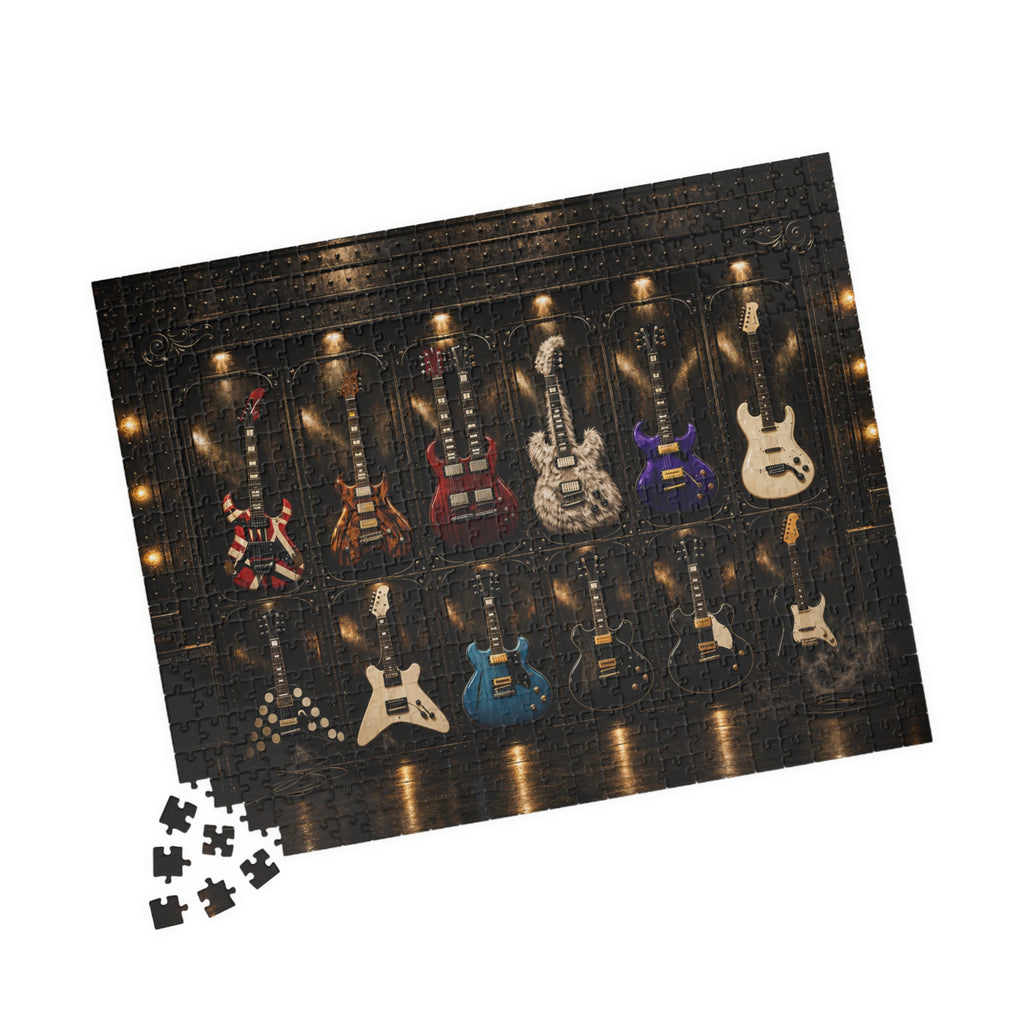 Rock guitar collection jigsaw puzzle artwork