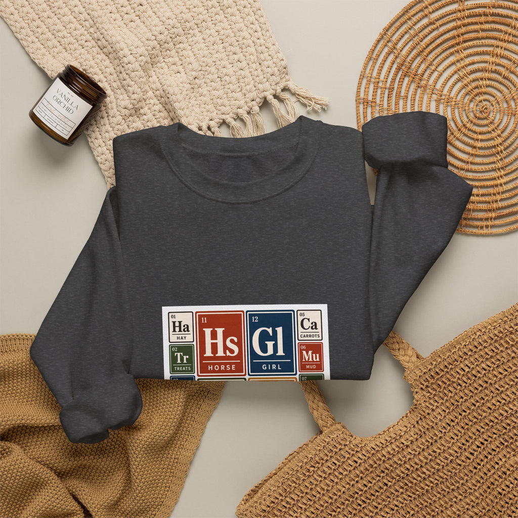 Periodic Table Equestrian Energy Crewneck Sweatshirt