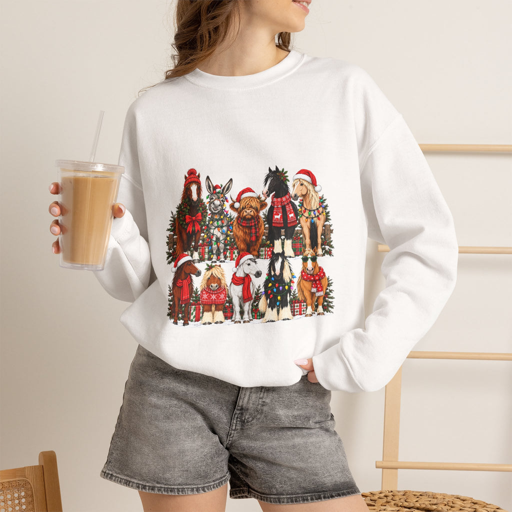 Holiday Horses Crewneck Sweatshirt