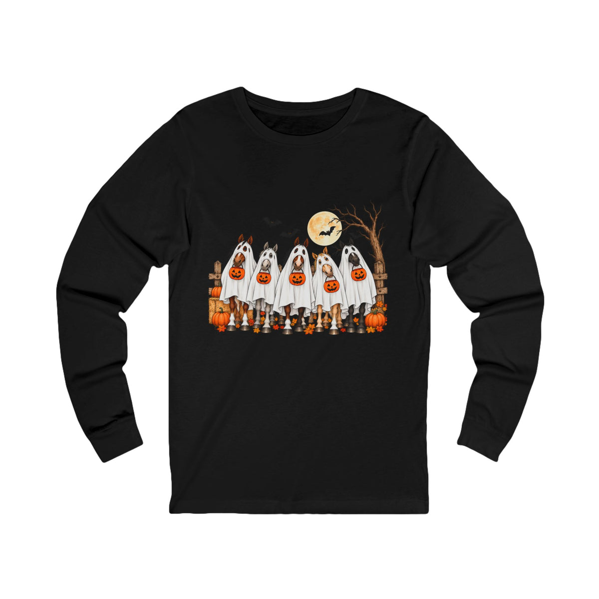 Halloween Dogs Trick-or-Treat Long Sleeve Tee