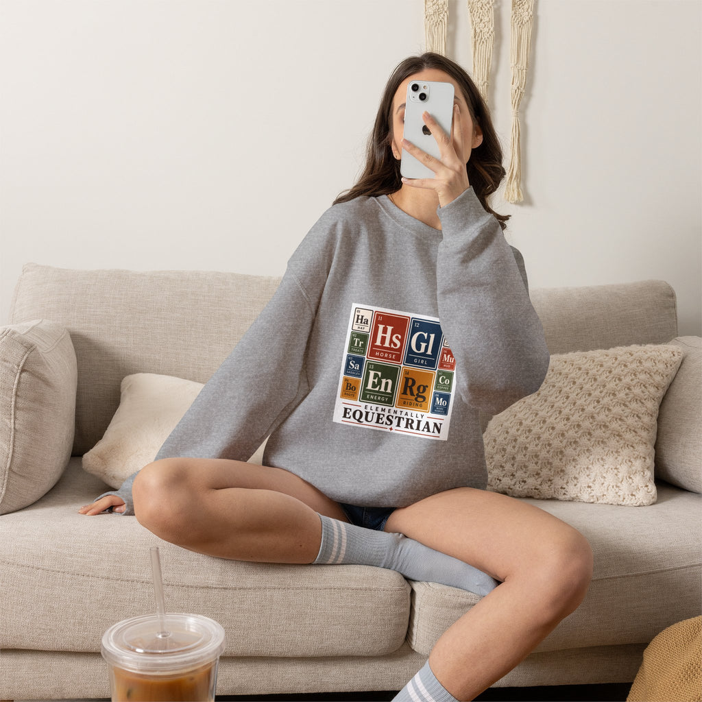 Periodic Table Equestrian Energy Crewneck Sweatshirt