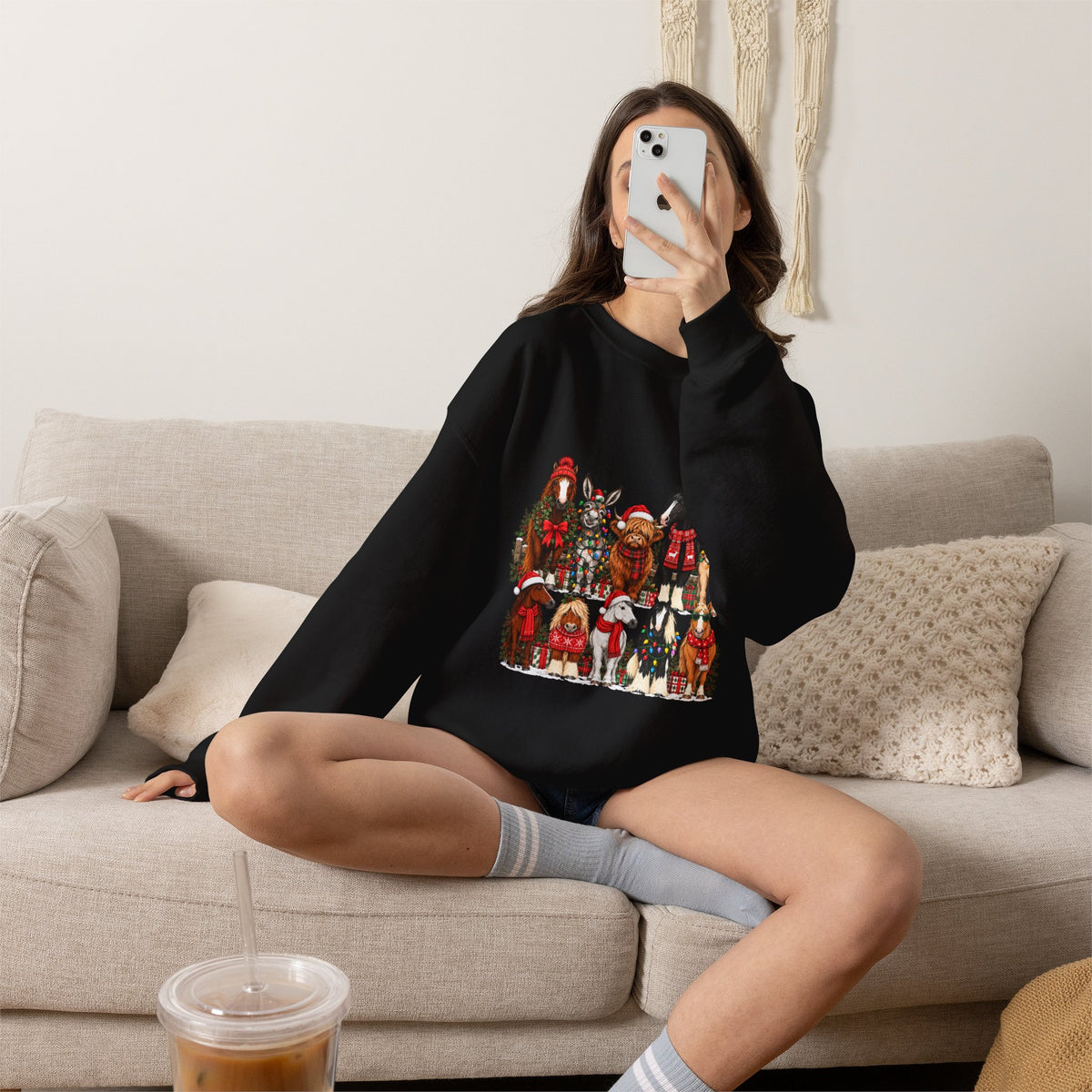 Holiday Horses Crewneck Sweatshirt