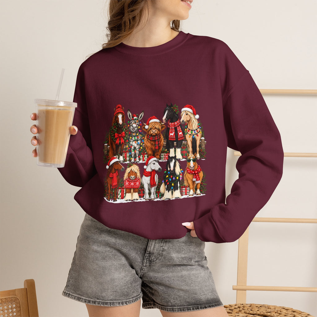 Holiday Horses Crewneck Sweatshirt
