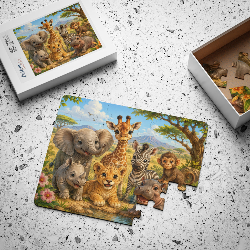 Safari animals 30-piece jungle kids puzzle