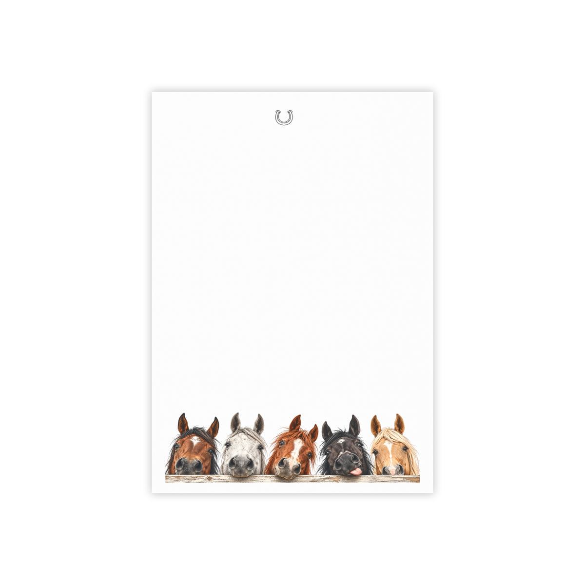 Funny Horse Sticky Notes – Equestrian Notepad for Horse Lovers | 3x3 & 4x6
