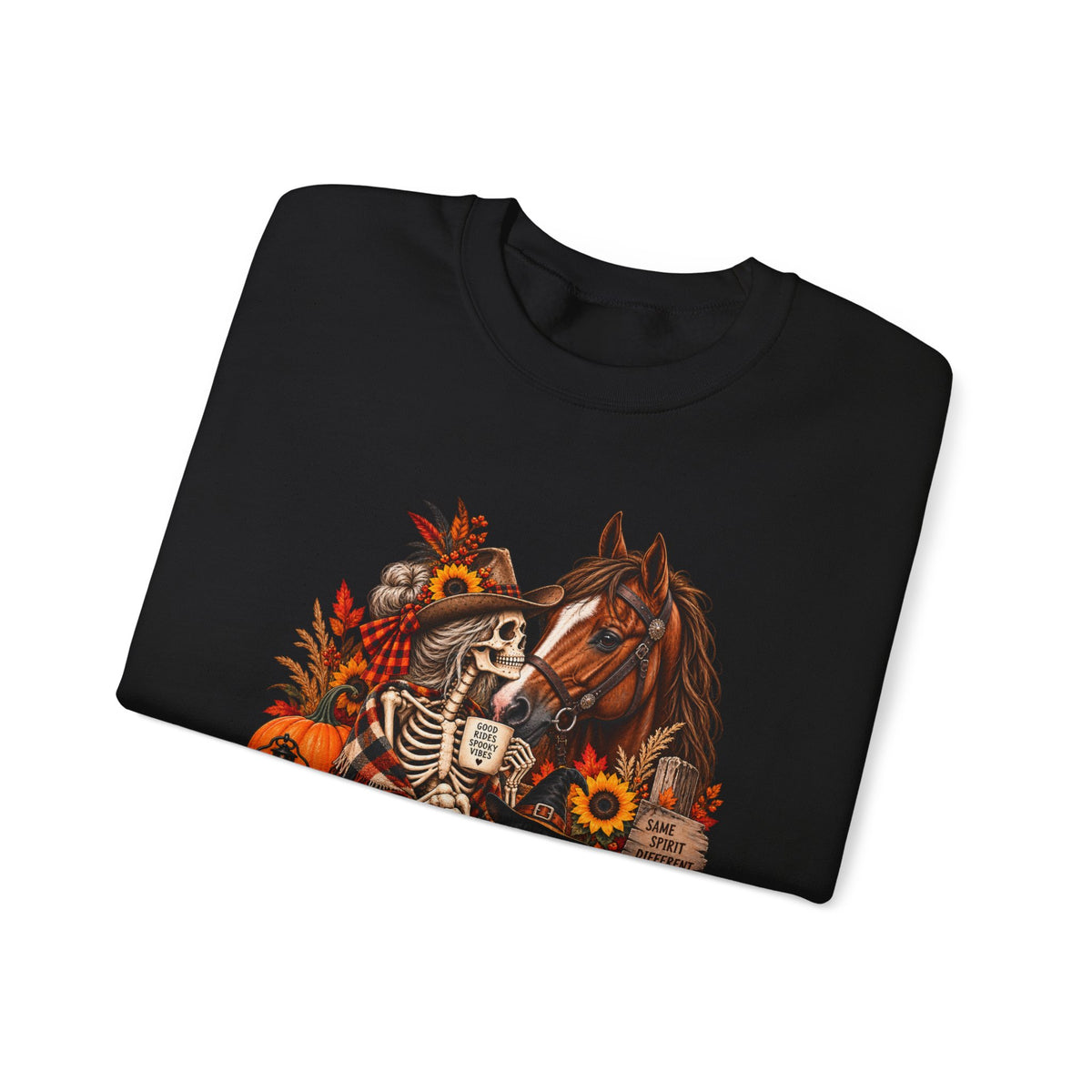 Western Horse Halloween Sweatshirt | Spooky Equestrian Fall Graphic