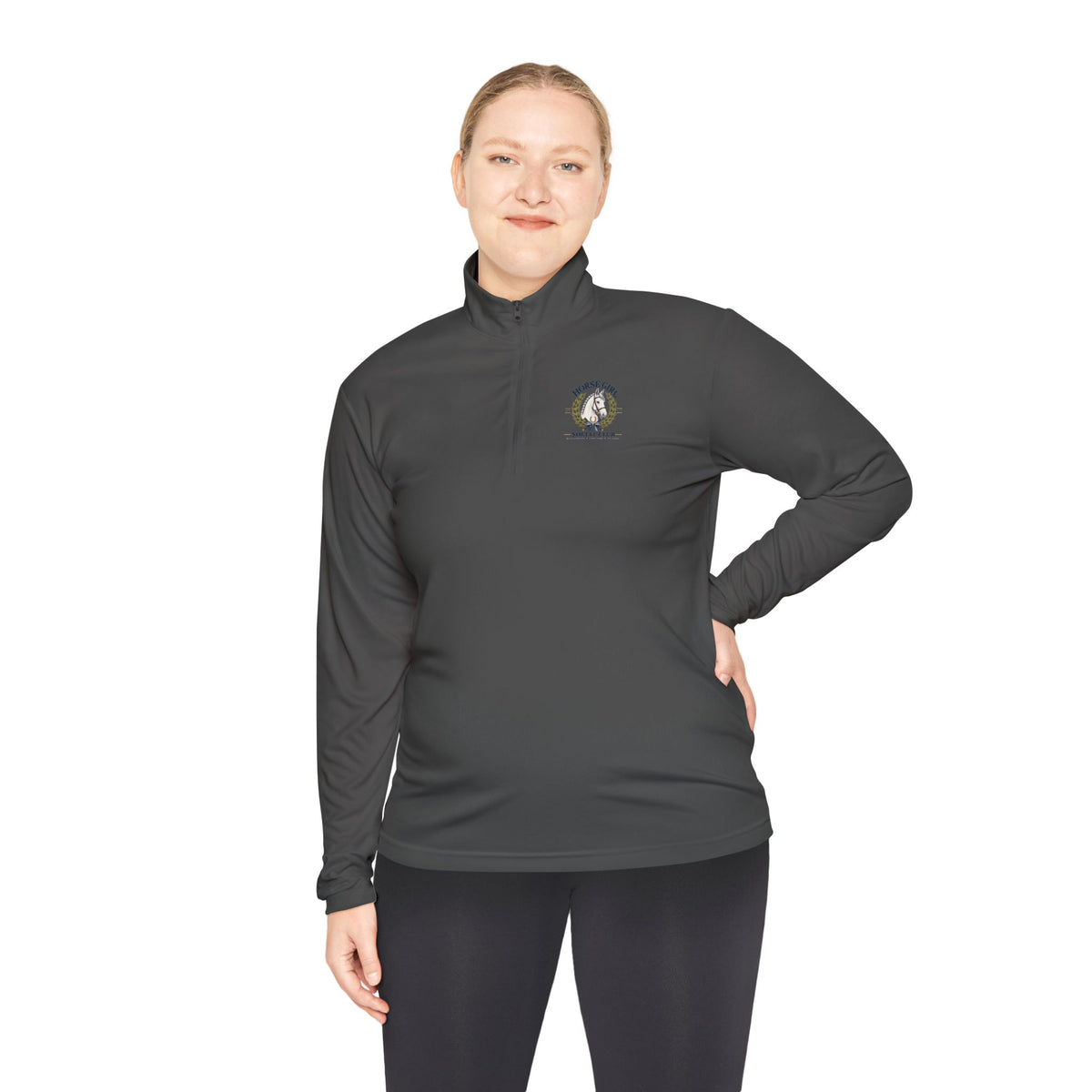 Horse Girl Social Club quarter-zip pullover