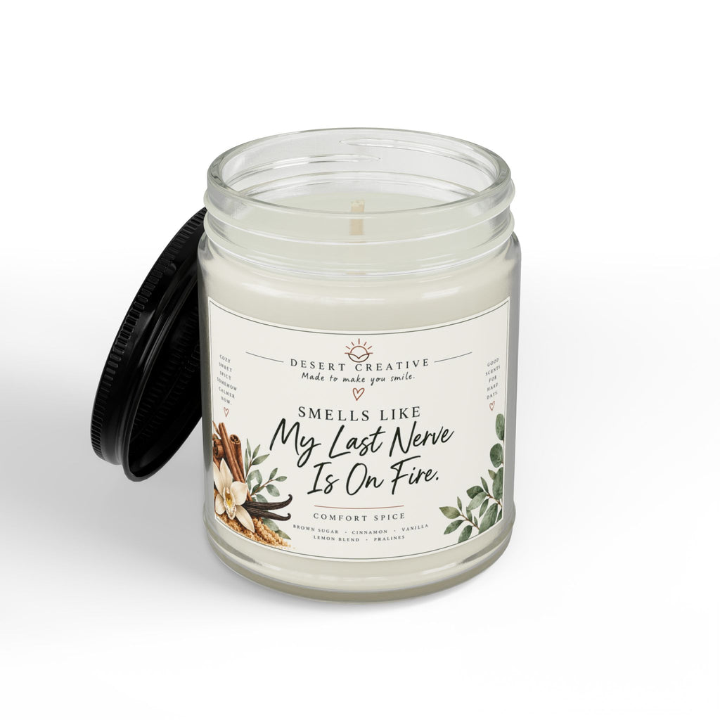 My Last Nerve Is On Fire Candle – Funny Comfort Spice Scented Candle