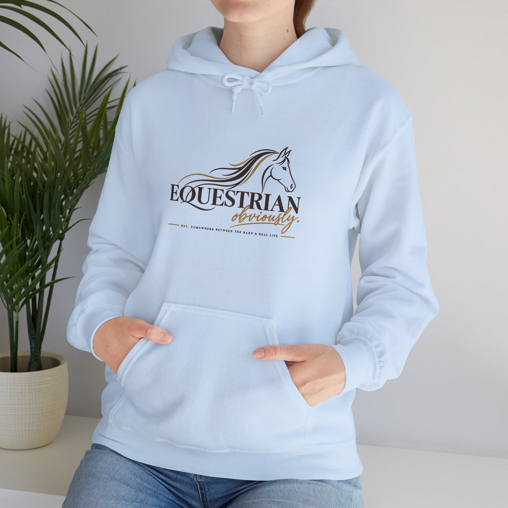 Equestrian Riding Hoodie — Horse Riding Logo Pullover