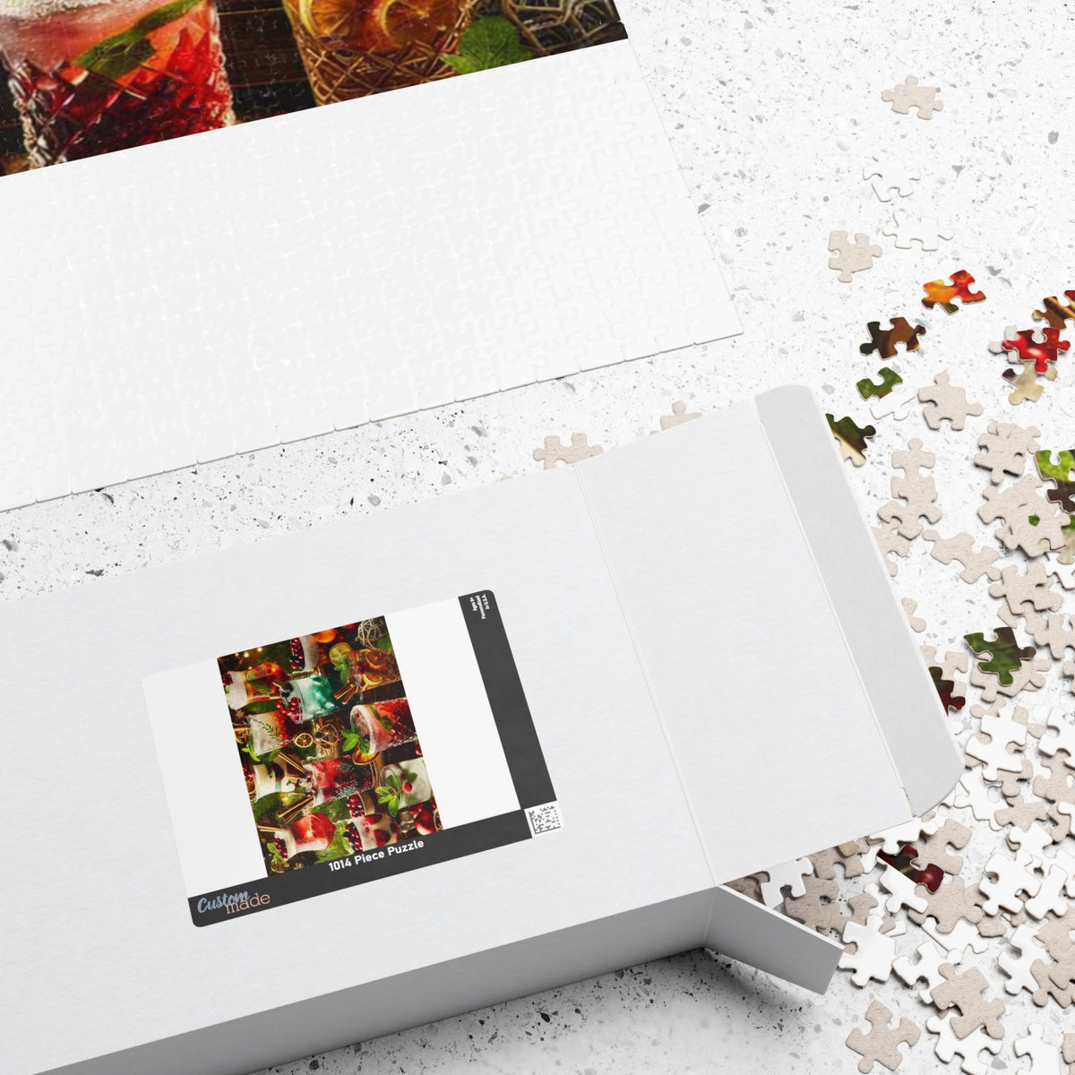 Holiday Cocktails Puzzle 520 Piece | Festive Drinks Jigsaw Puzzle