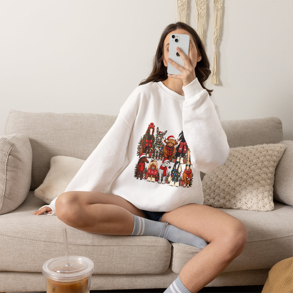 Holiday Horses Crewneck Sweatshirt