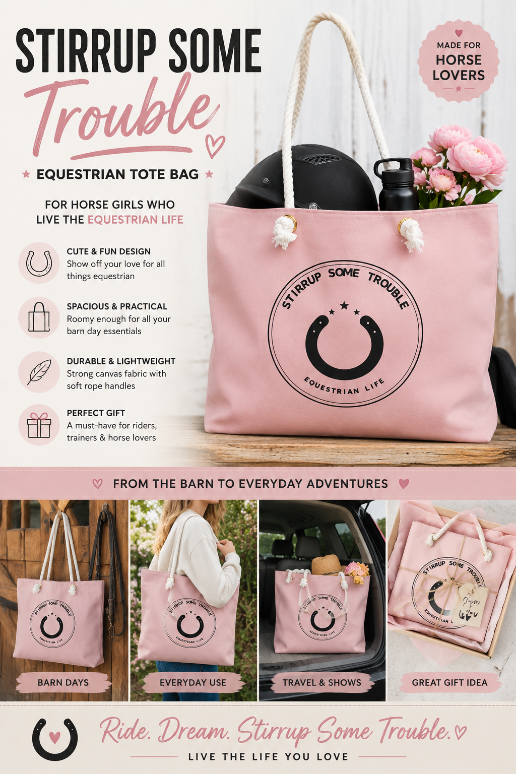 Oversized tan canvas weekender tote bag
