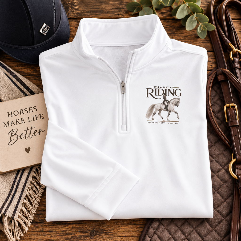 The Art of Riding quarter-zip pullover